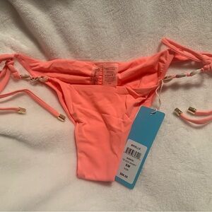 NWT Beach Bunny size small Coral Bikini Bottom